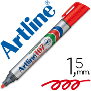 ARTLINE MARCADOR PERMANENTE 107 1.5mm ROJO EK-107R